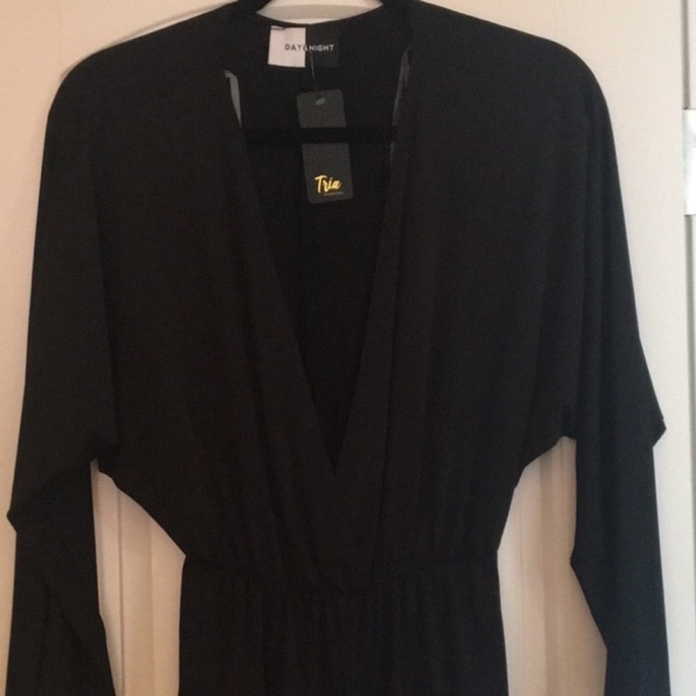 Deep V neck wide leg Jumpsuit